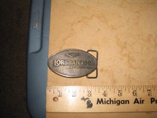 VTG NOS NEW OLD STOCK BELT BUCKLE DOW LORSBAN 15G GRANULAR INSECTICIDE 70s 80s