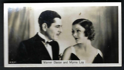 SINCLAIR (J) - FILM STARS (55-108) - #64 WARNER BAXTER AND MYRNA LOY