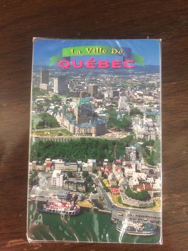 Vtg La Ville De Quebec Canada Playing Cards New Sealed 1980's QC Travel Souvenir