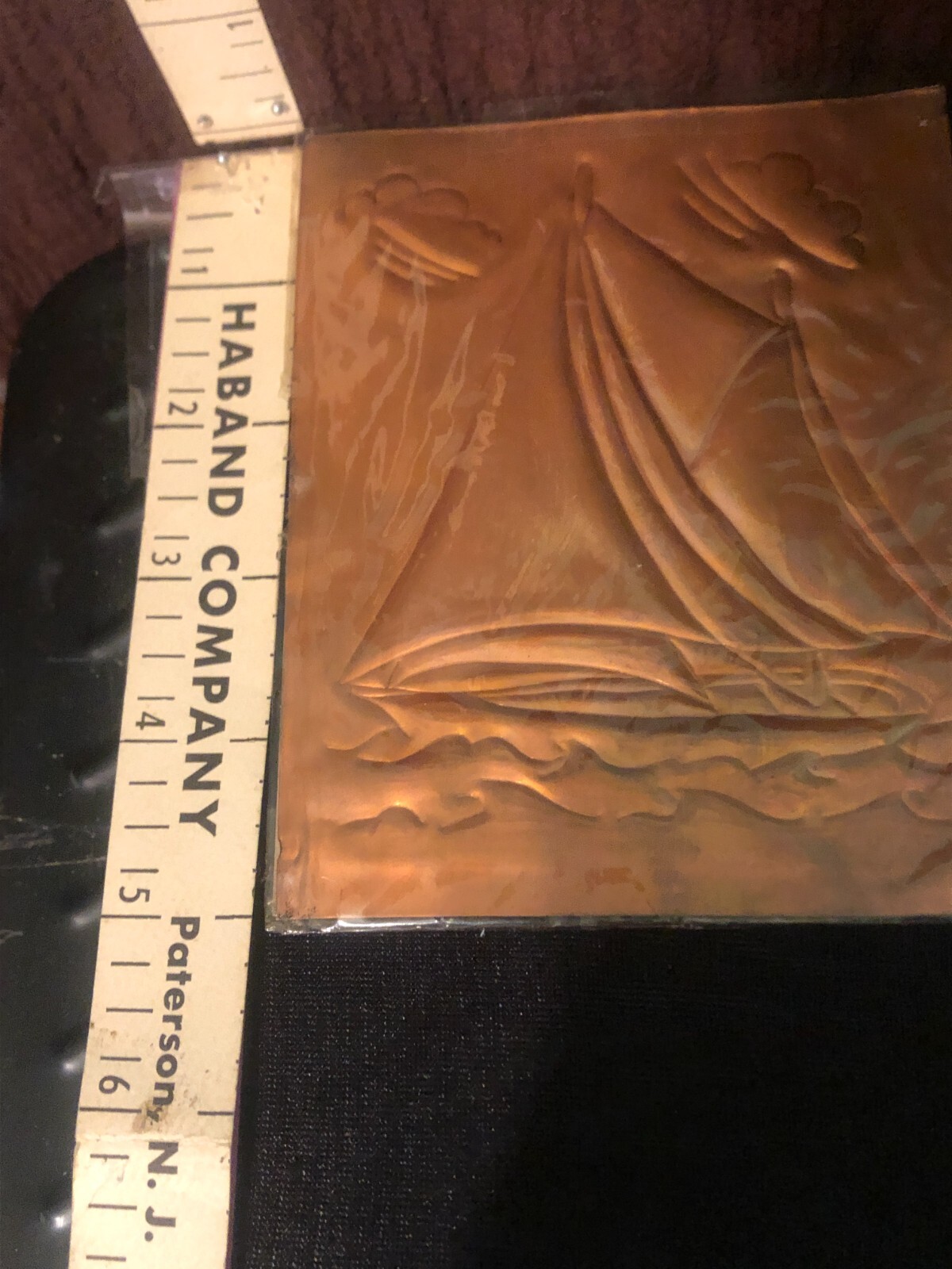 vintage Hazel Pearson handicrafts copper tooling embossing