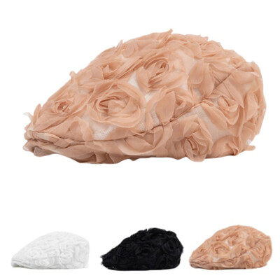 1331 Women\'s Newsboy Hat Rose Flower Beret Hat Lvy Irish Hats Fashion Elegant il_fullxfull.  main image 4