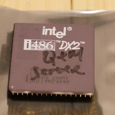 Vintage Intel 486 A80486DX2-66 66 MHz SX807 CPU Tested  Working 04