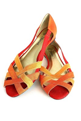 j renee orange shoes