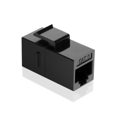 RJ45 Female to Female UTP CAT6 Keystone Insert Wall Plate Adapter Jack