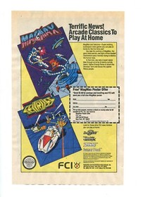 MagMax & Seicross FCI NES Games Vintage 1989 Full-Print Newsprint Magazine Ad