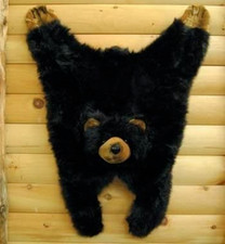 Soft and Cuddly Cute Black Bear Floor Throw Area Rug Great Kids Rug 42"