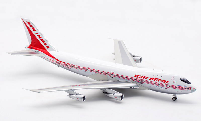 Inflight AIR-INDIA FOR BOEING B747-200 VT-EBD 1:200 Aircraft