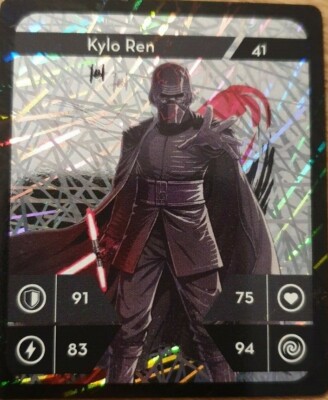 Star Wars Sammelkarten-Kaufland-Glitzer-Holo Special-Kylo Ren-Nr. 41-NEU