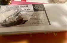 Small White Floating Shelf PVC Plastic Mini Wall Ledge 2 Pack  Holds 5 lbs 8.6