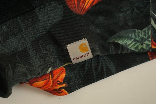 Uomo Carhartt Tropicale Felpa Pullover Floreale Cotone Taglia L XAB132 - Foto 7 di 9