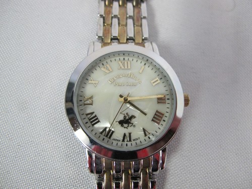 BEVERLY HILLS POLO CLUB MENS WRIST WATCH TWO TONE - Picture 2 of 5