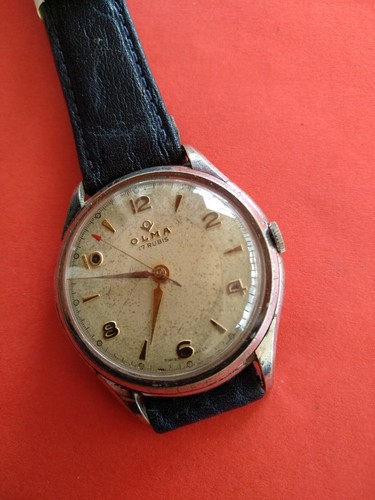 Rare Jumbo 37.3 mm OLMA Mechanical Watch _1273 - Picture 6 of 12