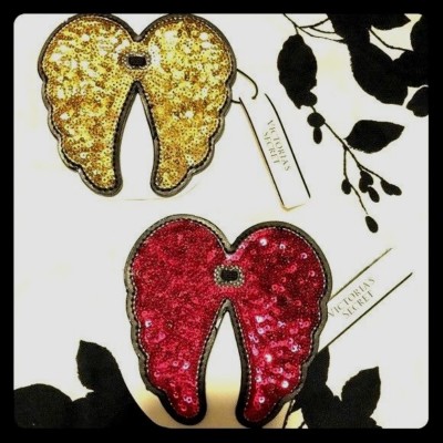 New Victoria’s Secret Hair Tie bling Angel wings The girls are back @victoriassecret ?? Featuring Adriana  main image 3