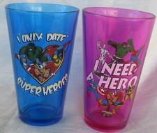 DC Comics Super Hero 16 oz. Glass Set