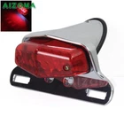 Lucas Motorcycle LED Brake Tail Light Bracket Holder For Harley Honda Cafe Racer
