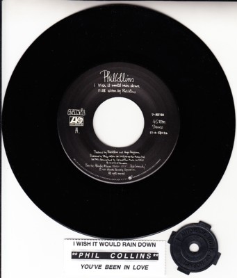 PHIL COLLINS  I Wish It Would Rain Down & You've Been In Love 7'' 45 record NEW