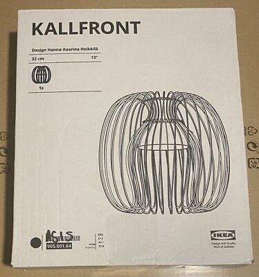 Ikea Kallfront 13'' Pendant Metal Decor Black