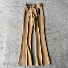 VINTAGE H Bar C Western Flare Leg Pants Women's XS See Meas. Light Brown