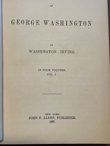 Life of George Washington. By Washington Irving Dated 1887. Nicely Illustrated - Picture 8 of 12