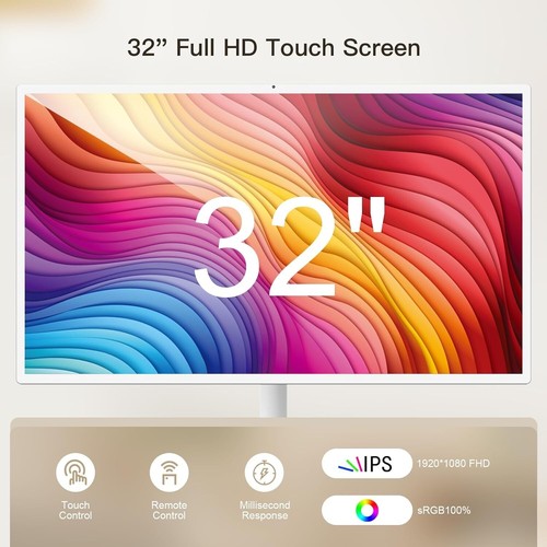 Fiteye 32-Inch Portable TV with Incell Touch Screen | 6G RAM + 128G Storage - Picture 2 of 12