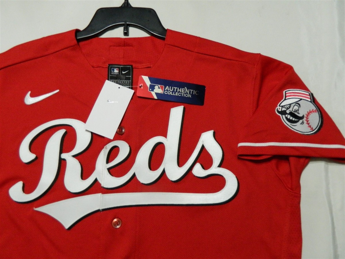 Authentic Cincinnati Reds Elite Flex Base Alternate Red Jersey 44