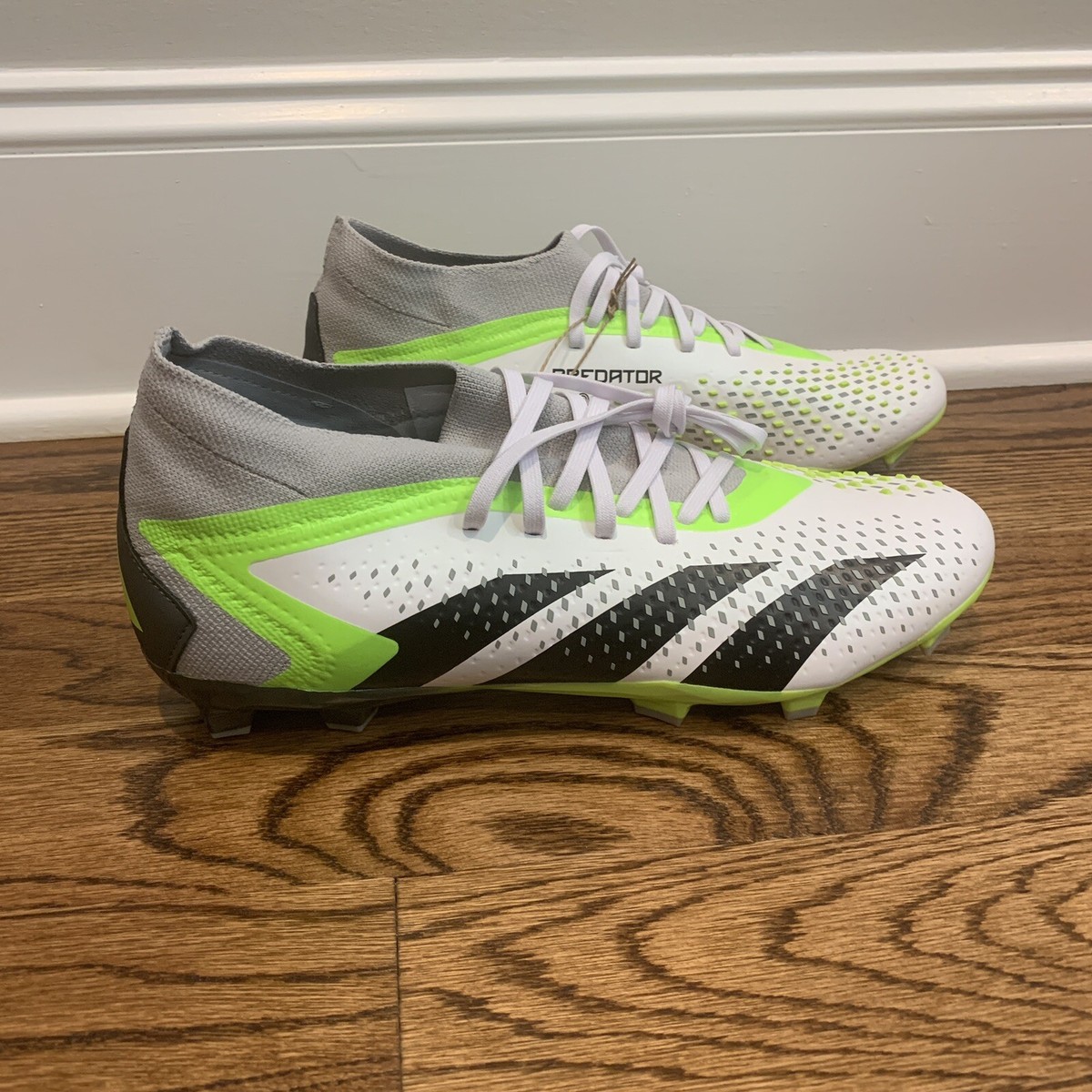 Adidas Predator Accuracy.2 FG White Soccer Cleats Shoes Men's Size