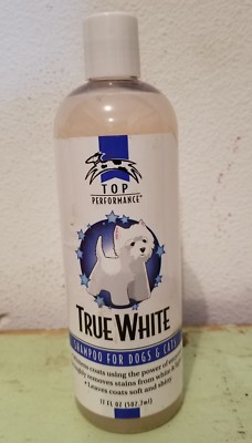 Top Performance Dog Cat Shampoo True White 17oz Bottle