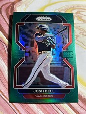 2022 Panini Prizm Baseball Card #190 Josh Bell Washington - Green Prizm -Tier II