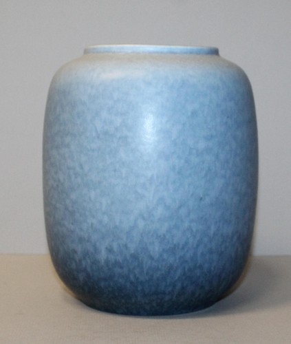 Antique Roseville Pottery Mid Century Modern Blue Vase - Picture 5 of 5