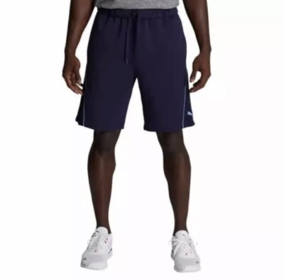 NWT Puma Men's Workout Running Shorts Stretchlite Active Cotton Shorts Blue XXL