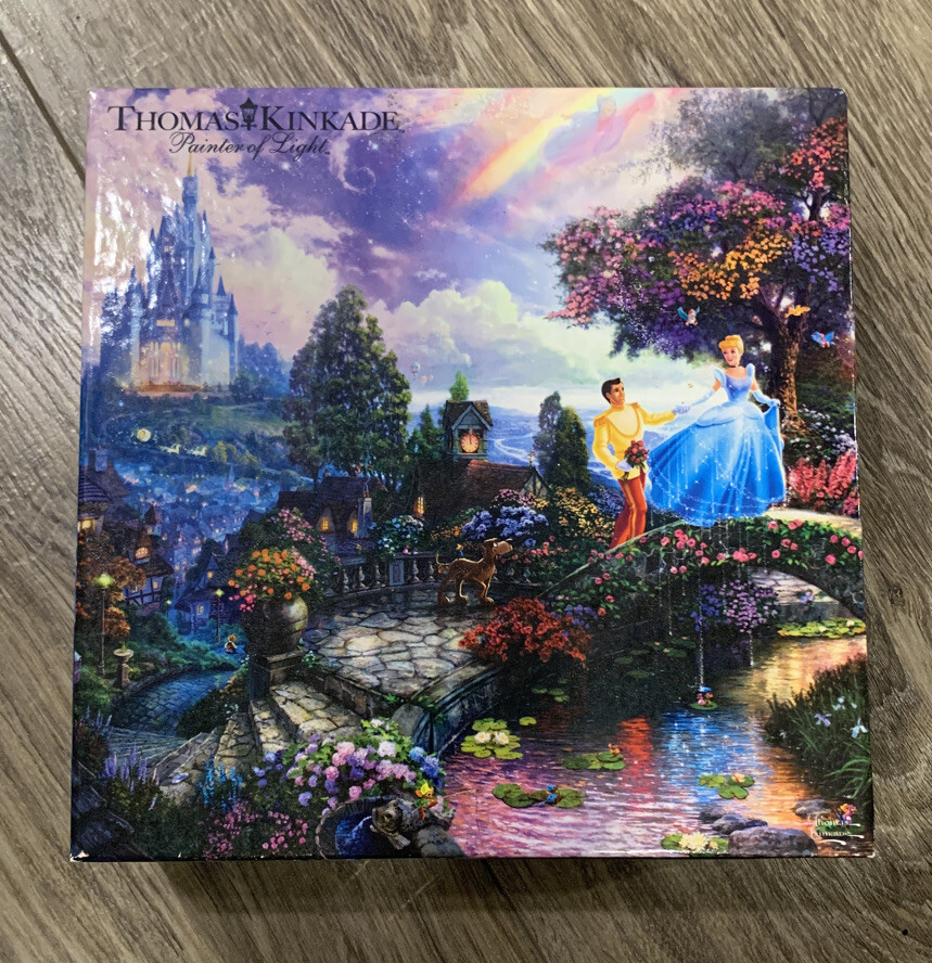 THOMAS KINKADE Disney ~ CINDERELLA WISHES UPON A DREAM ~ 750