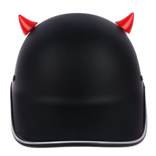 2Pcs Motorcycle Helmet Soft Plastic DIY Motorbike Helmet Horns Sucker Helmet - Picture 1 of 17