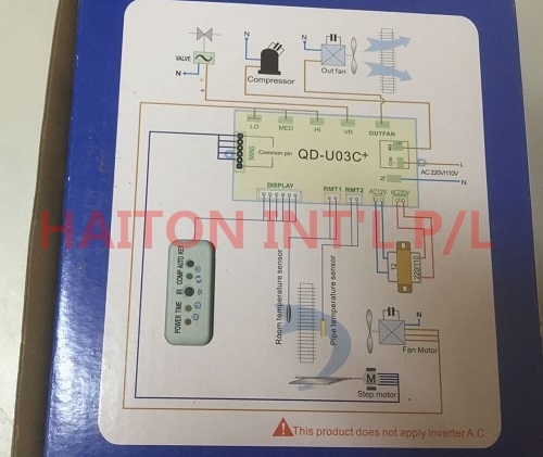 Universal A/C CONTROL SYSTEM QD-UO3C+ ----5 working mode,3 fan speed - Picture 3 of 8