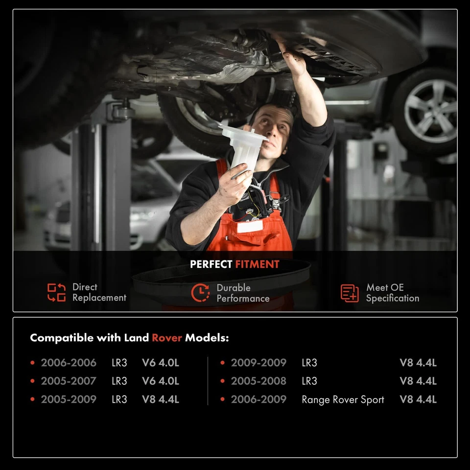 Conjunto de filtro de combustível para Land Rover LR3 2005-2009 Range Rover Sport 2006-2009 - Imagem 3 de 4