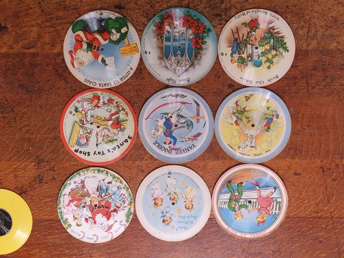 Vintage Voco Record Guild Picture Discs Records Christmas Carols Nursery Rhymes - Picture 17 of 20