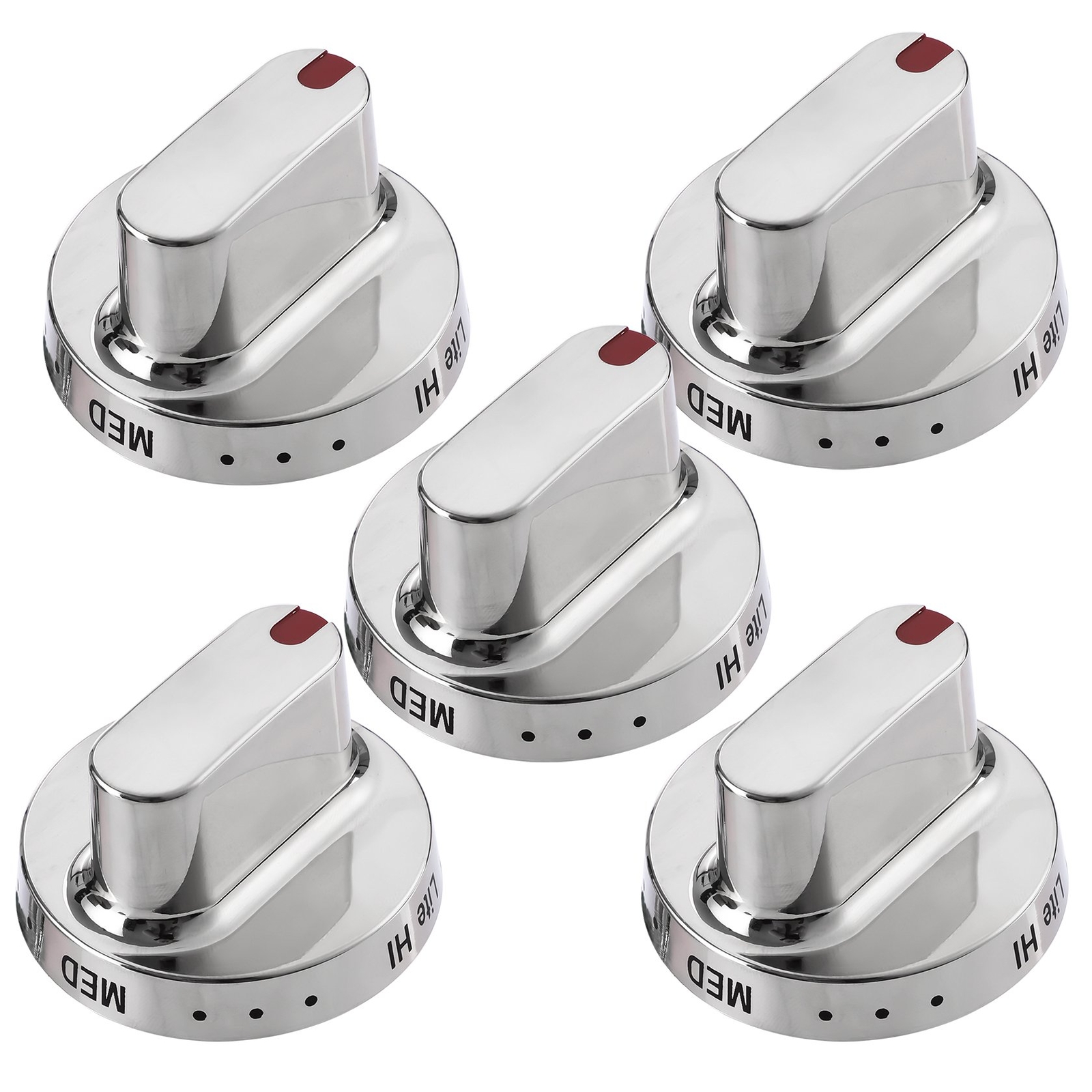 5x DG6400472A DG6800101B Gas Stove Replacement Knobs For Samsung