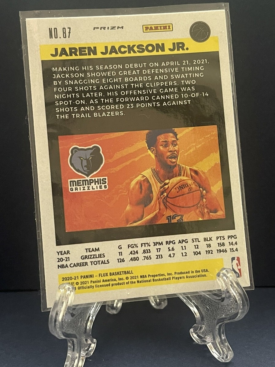 Jaren Jackson Jr. 2020-21 Panini Flux Prizm #87 Memphis Grizzlies