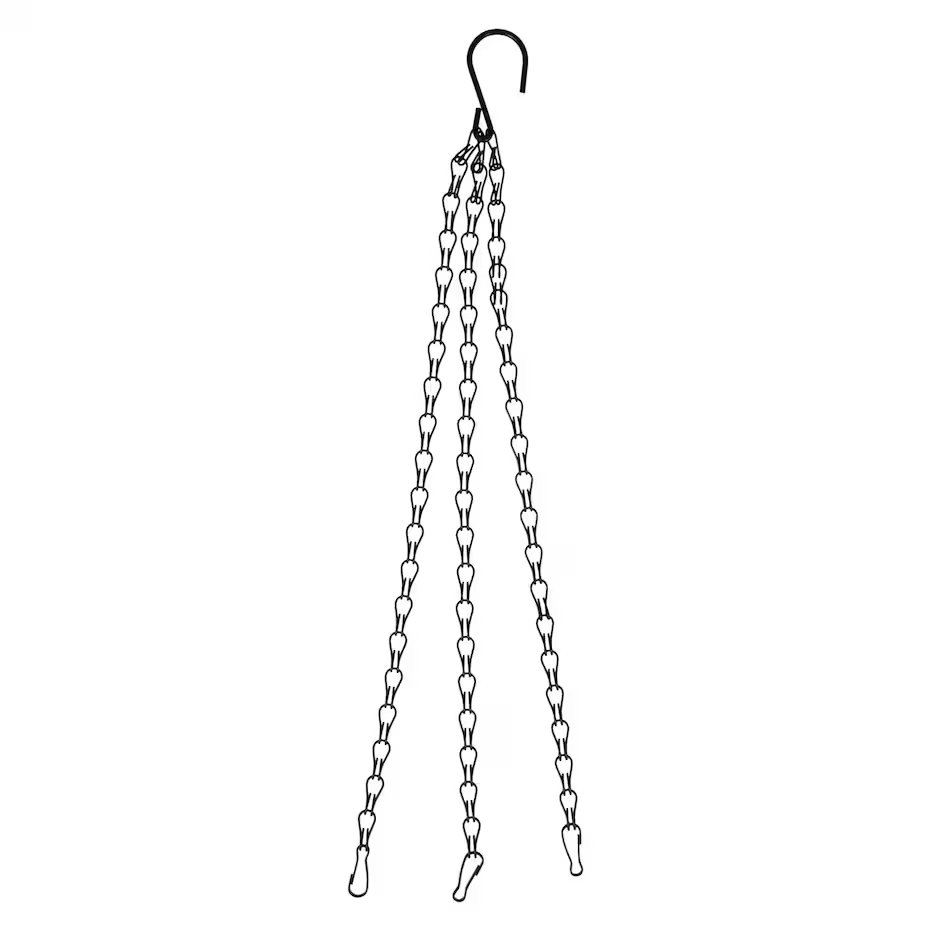 1 PCS Outdoor Hanging Flower Basket Chain Planter for Garden Decor