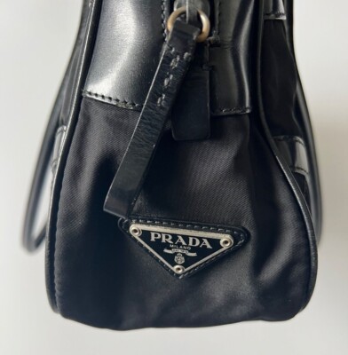 バッグ 00s old prada archive shoulder hand bag PRADA Archive Black nylon handbag Shoulder Bag 00s vintage W