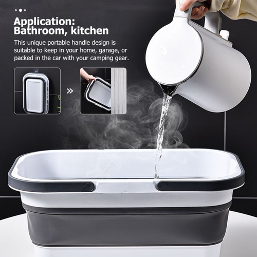 Faltbare Angeln Eimer Faltbare Eimer Faltbare Sink Tub Faltbare Dish Becken - Bild 6 von 12