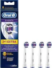 Braun Oral B 3D White Replacement Electric Toothbrush Heads 4 Pack