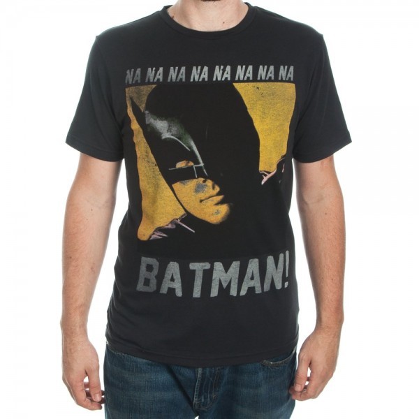 Batman &lsquo;66 Na Na NaNa Mens Tee T-Shirt Black Adam West Classic 