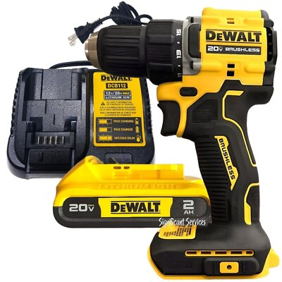 #ad New DeWALT DCD794B 20V MAX ATOMIC Brushless 1 2 Drill Driver 2.0 Ah Battery Kit $122.62