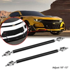 10"-13" Adjustable Front Bumper Chin Rods Strut Bars Splitters Support For Chevy