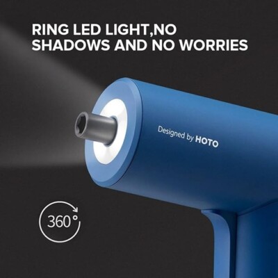 HOTO Cordless Electric Screwdriver, Rechargeable 3.6V Cordless Screwdriver,