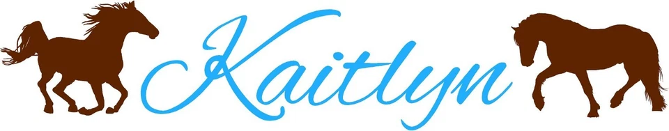 Personalizar Nombre de Niños con Caballos Vaquera Calcomanía de Pared Vinilo Tween Calcomanías Arte Foto 4 de 4