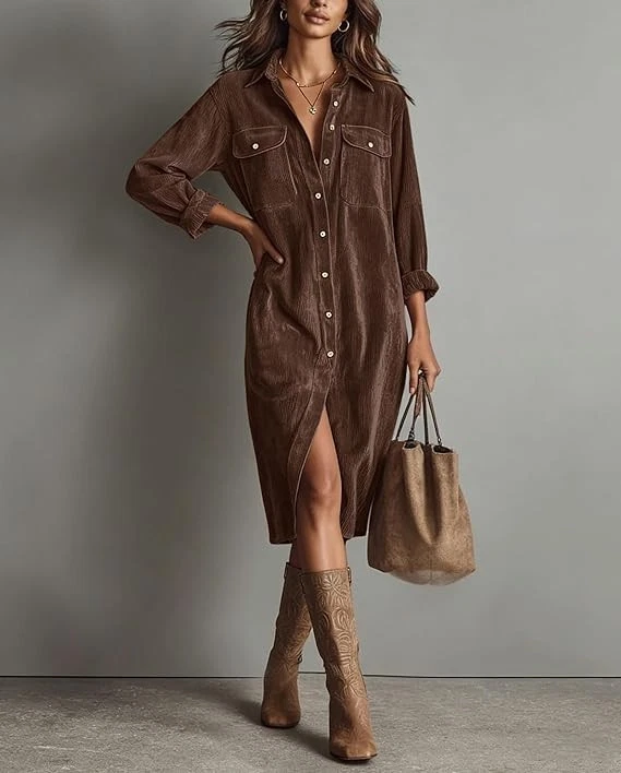 dress and coat Blue Wool & Silk Dress Women's Coat | Structured Raised Neckline | Waldorf Collection main image 1