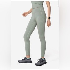 Allbirds Leggings Womens XS Green Athletic Stretch Running Wool Carbon 14.5