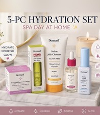 Dermasil 5 Pc Skin Care Set - Cleanser, Eye Roller Moisturizer, New/Sealed