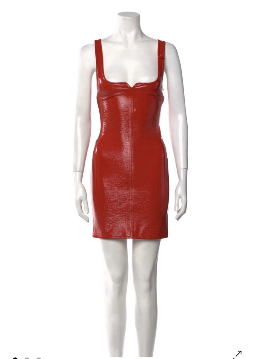 chinese dress ladies Susana Monaco Faux Leather Tube Corset Dress